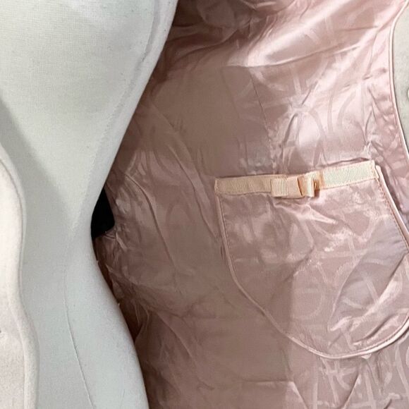 Cole Haan Wool Cashmere Fur Neck Peacoat Size 6 - Picture 5 of 9